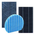 Komplet oryginalnych filtrów wymiennych SHARP do oczyszczacza powietrza KC-A60EUW. Filtry: FZ-A61HFR, FZ-A61DFR, FZ-A61MFR