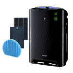 SHARP KC-A50EUB czarny, nowoczesny oczyszczacz.