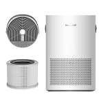 Inteligentny oczyszczacz powietrza Vestfrost VP-A1S40WH, jonizacja, lampa UV, sterowanie Wi-Fi. Oczyszczacz do 40 metrów kwadratowych.