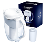 Dzbanek filtrujący wodę Aquaphor J.Shmidt 500 biały z wkładem JS500. Dzbanek z pompką elektryczną.