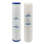 Dwa wkłady filtrujące do BB20. Filtr sznurkowy, filtr węglowy.