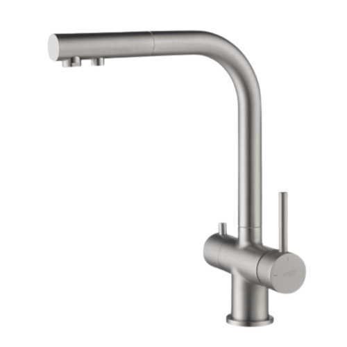 bateria kuchenna z wyciąganym kranem