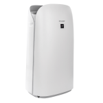 Oczyszczacz powietrza SHARP UA-KCP100E-W z funkcją nawilżania powietrza.