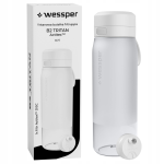 Butelka tritanowa biała z filtrem Wessper 700 ml.