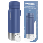 Butelka z filtrem Wessper stalowa, niebieska 700 ml.