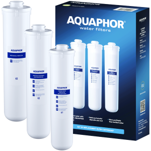 Zestaw filtrów Aquaphor K5, K2, K7 do filtra wody Kryształ A.