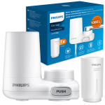 Filtr wody na kran Philips AWP3703. Oczyszczona woda prosto z kranu. Filtr wody nakranowy.