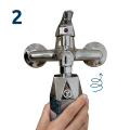 tappwater showerpro diamentowy chrom luksusowa kąpiel