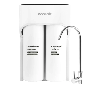 Filtr odwróconej osmozy Ecosoft CROSS MAX z kranem wody filtrowanej.
