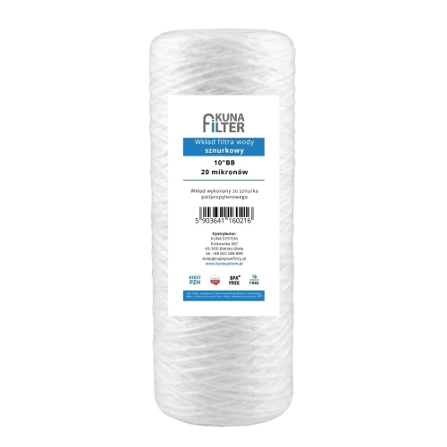 kuna filter wkład BB10 20 mikronów sznurek