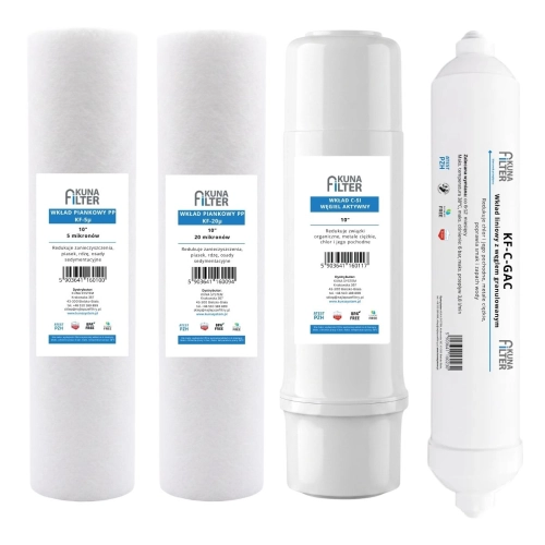 wkłady wymienne kuna filter do filtra RO7, RO5SMD, KFRO7, KFRO5SMD