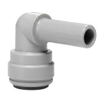 PI220808S John Guest złączka wtykowa kolankowa wtyk 1/4" x szybkozłączka 1/4". Woda, powietrze, próżnia.