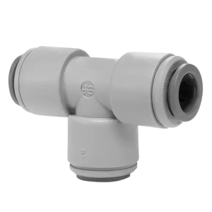 PI0212S John Guest złączka w kształcie trójnika 3/8". Rozdzielacz szybkozłączka 3 x 3/8 cala.
