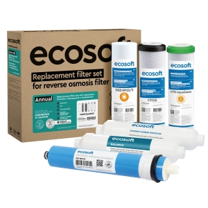 Ecosoft PURE Balance zestaw filtrów wymiennych z membraną. Zestaw na pełny serwis filtra PURE Balance Ecosoft CHV6PUREBAL.