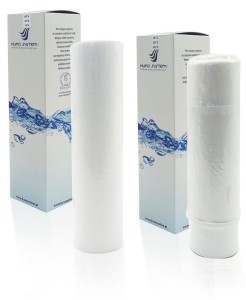 Zestaw wkładów do filtra RO5, KFRO5. Serwis podstawowy, półroczny. Wkład piankowy 5 mikron + wkład węglowy.