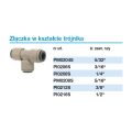 PM0208S John Guest złączka w kształcie trójnika 5/16 cala 8mm