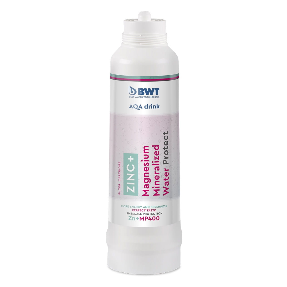 BWT AQA Drink ZN + MP400 (cynk z magnezem) wkład filtracyjny Magnesium Mineralized. Filtr do dystrybutora wody BWT AQA Drink Pro.