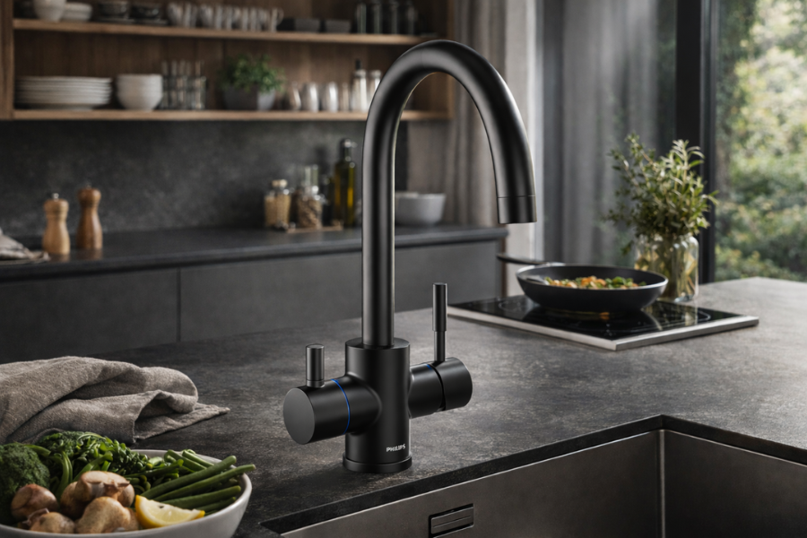 czarna bateria filtrująca philips ash3512