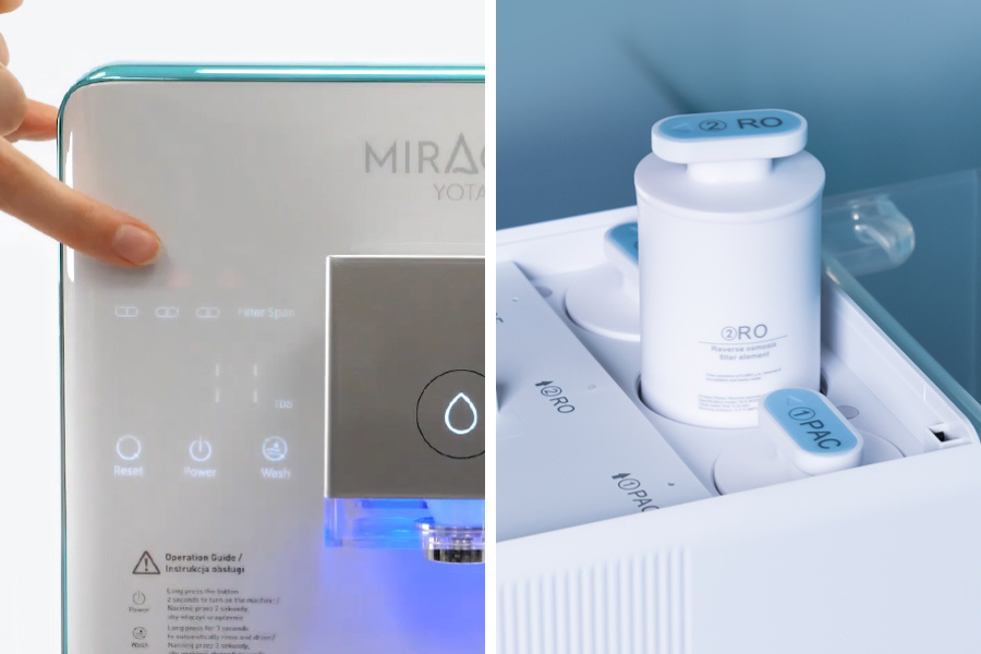 dystrybutor wody gorącej na blat miraqua