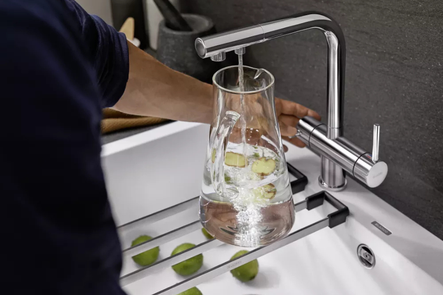 bateria trójdrożna w kolorze stali blanco