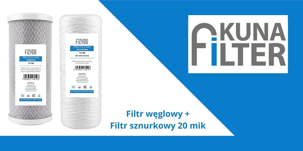filtr sznurkowy 20 mikronów, węglowy filtr