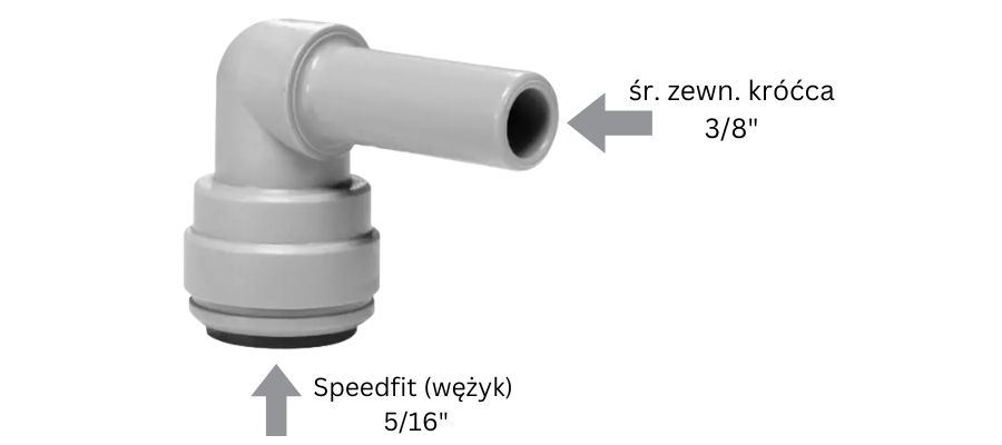 złączka wtykowa kolankowa speedfit