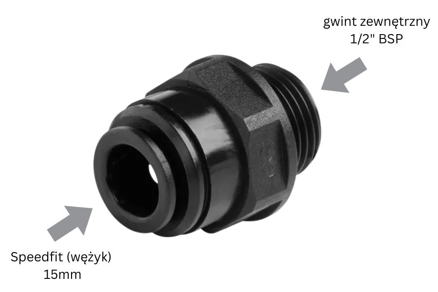 PM011514E John Guest złączka wkręcana