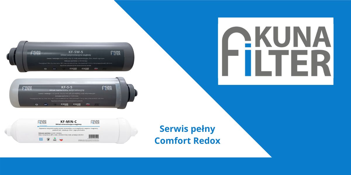 wkłady do filtra wody kuna comfort redox