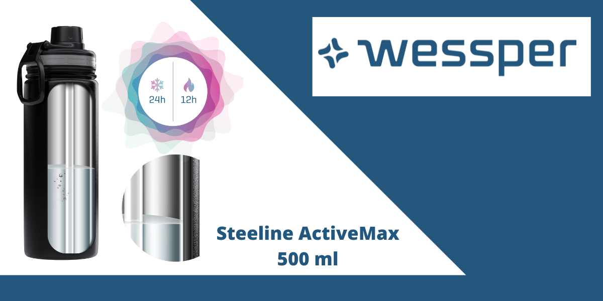 czarna butelka wessper 500ml
