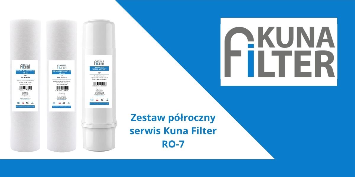 Zestaw półroczny serwis Kuna Filter RO7