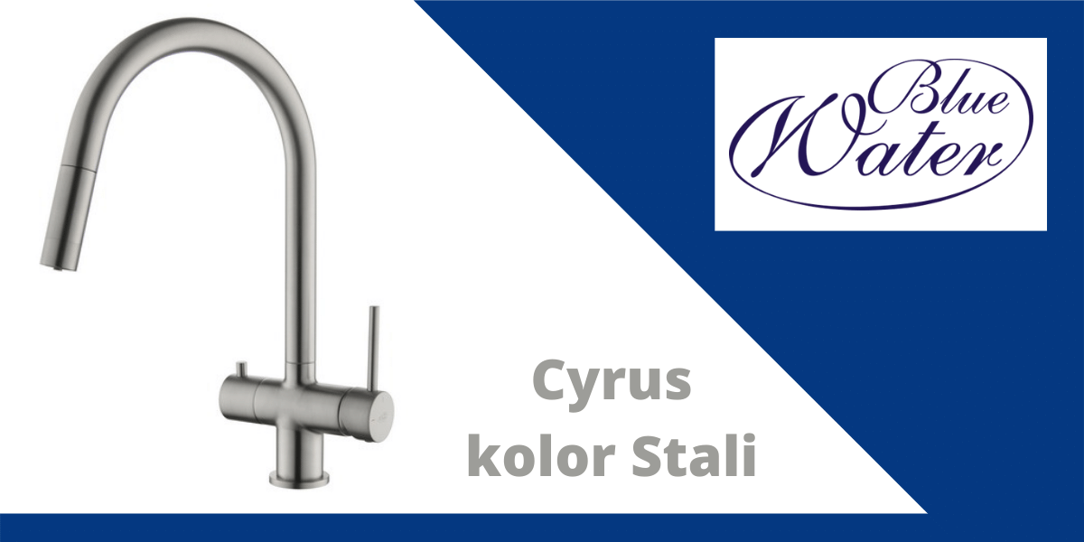 kran do filtra cyrus kolor stali