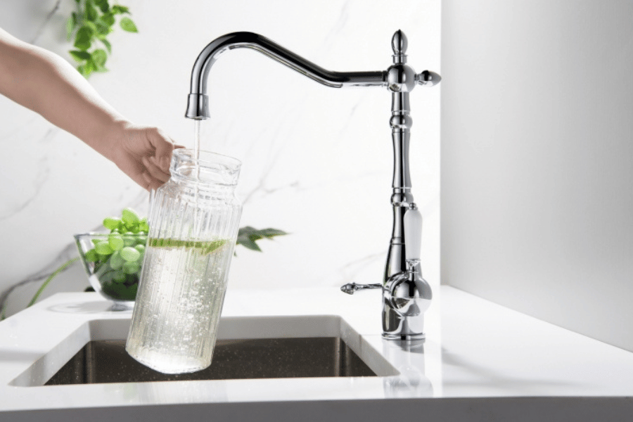 kran wody filtrowanej trójdrożny