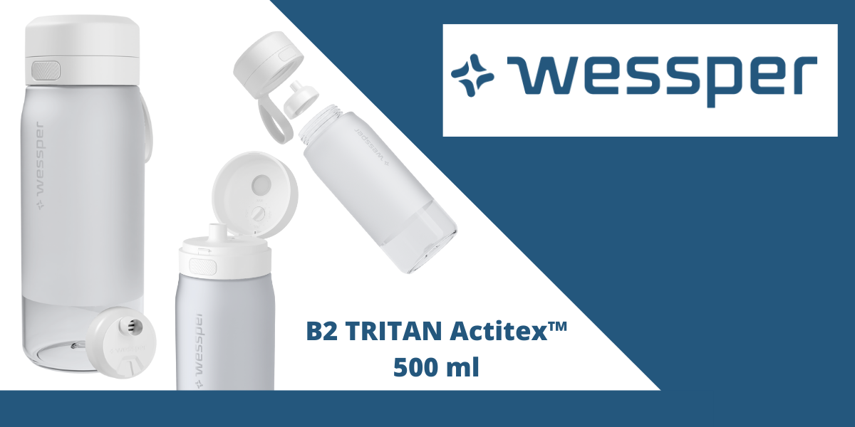 biała butelka filtrująca wessper 500 ml