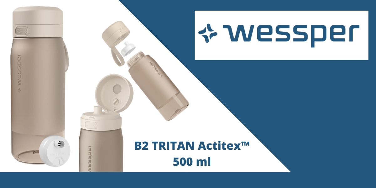 butelka z wymiennym wkładem filtrującym wessper 500 ml