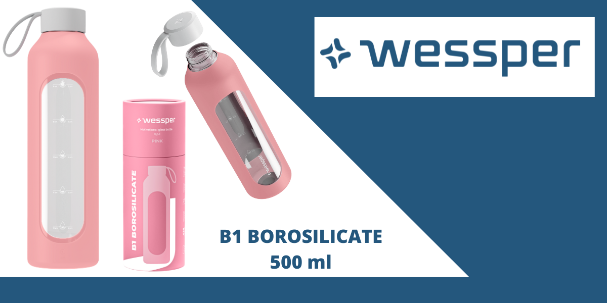 butelka wessper w różowym kolorze