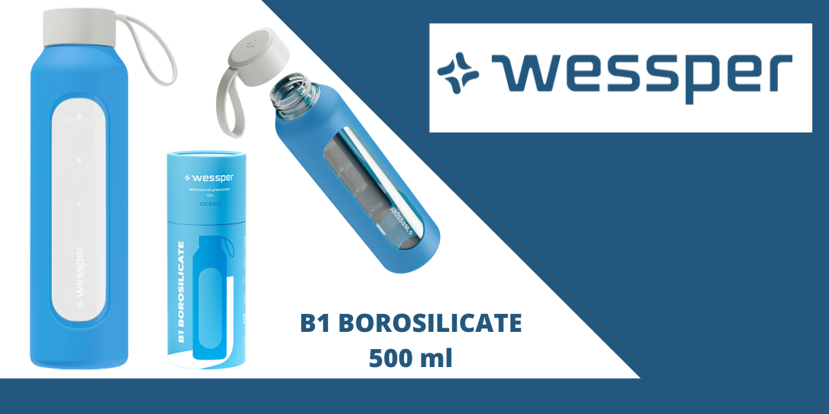 butelka ocean blue do wody wessper 500 ml