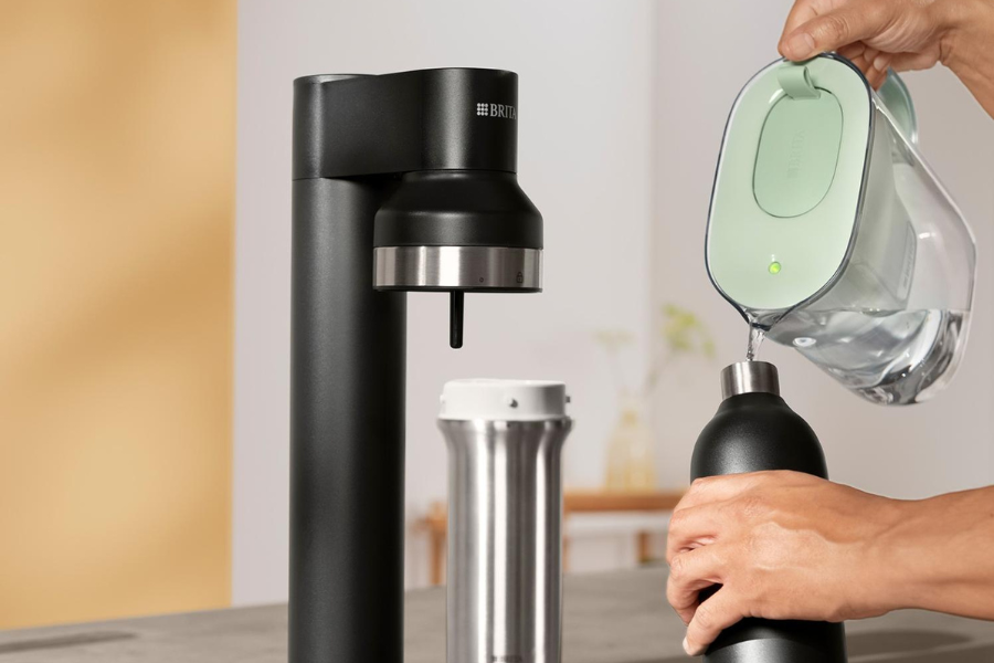 czarna butelka do saturatora soda trio