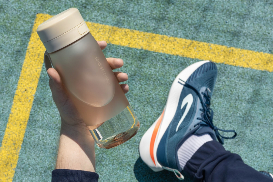 butelka filtrująca wodę beżowa wessper 500 ml