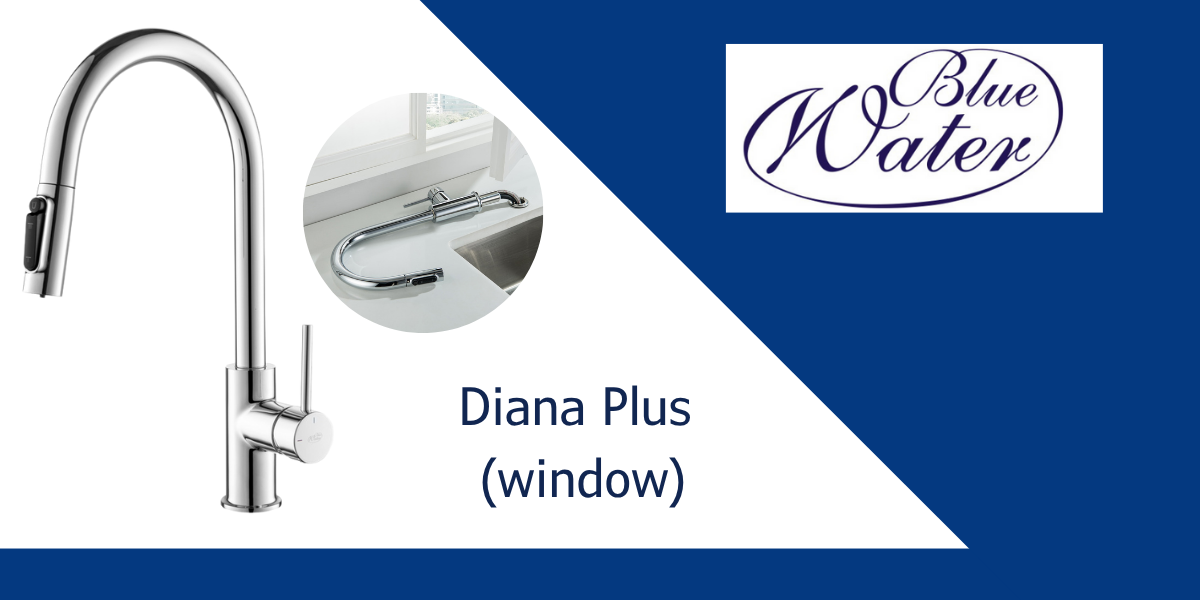 bateria kuchenna z podłaczeniem do filtra blue water diana chrom