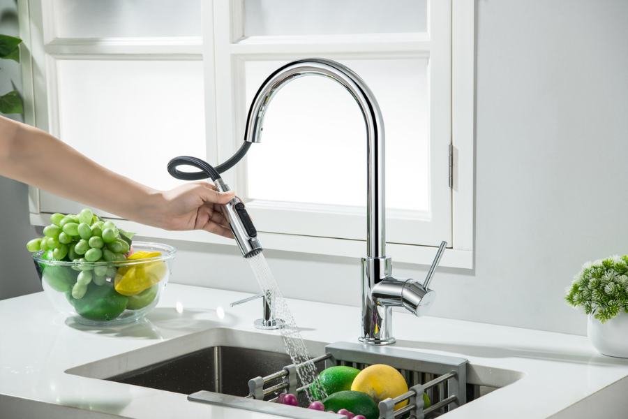 bateria z wyciąganą wylewką blue water