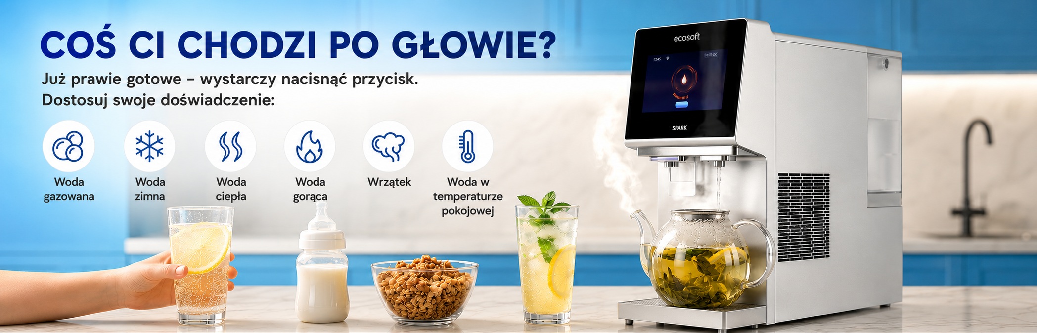 ecosoft spark dystrybutor wody nablatowy