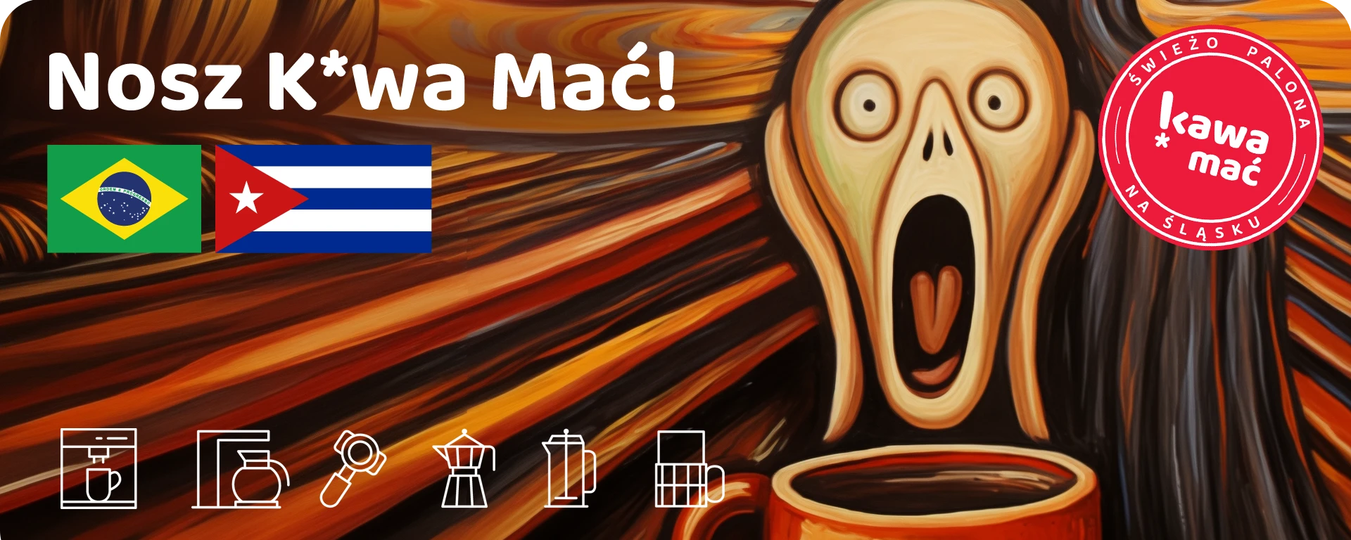 mocno wyrazista kawa ziarnista