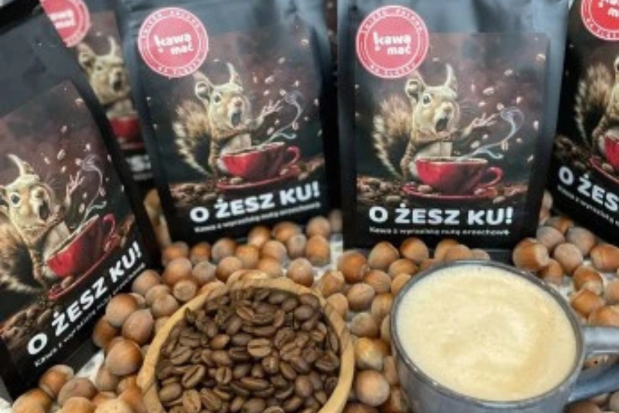 o żesz ku kawa mocno orzechowa