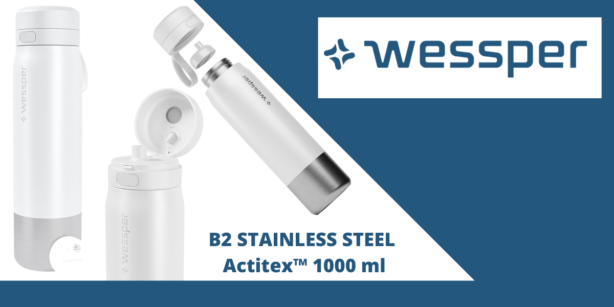 butelka ze stali nierdzewnej biała 1000ml